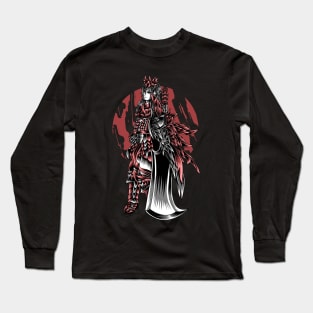 Artwork Illustration Of Demon Hunter With Big Sword Long Sleeve T-Shirt